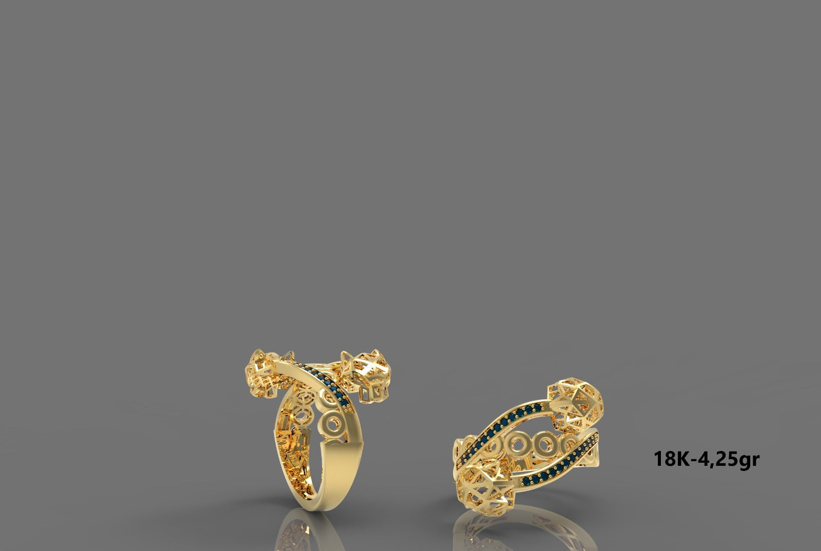 Bague Jaguar design