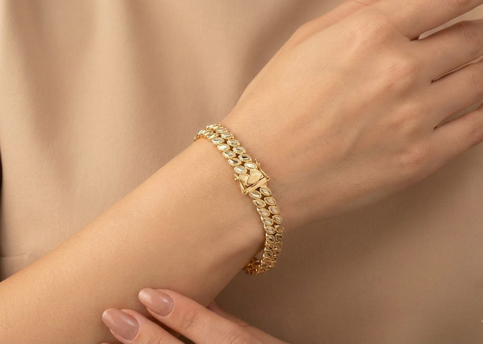 Gourmette Mailles Amande